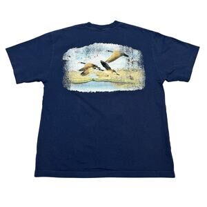 Cherry Los Angeles Outdoorsman Flying Geese Pocket Tee Shirt Men's Medium